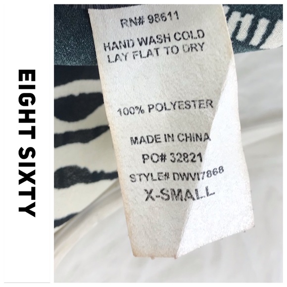 💕SALE💕Eight Sixty Black Tan Shorts Romper - Picture 5 of 7